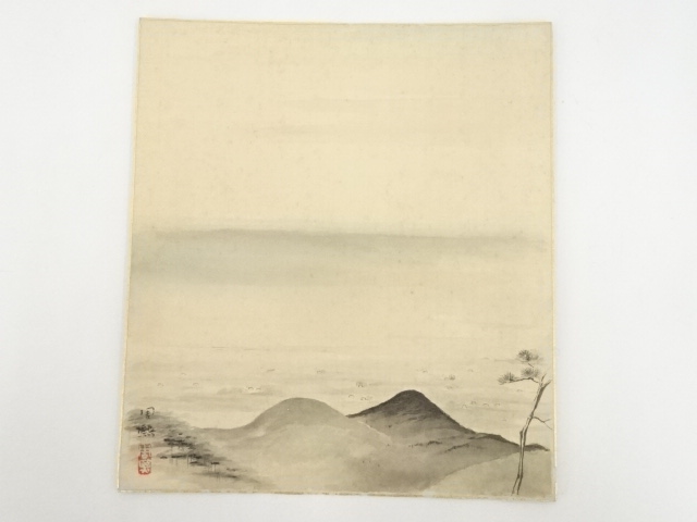 JAPANESE ART / SHIKISHI / HAND PAINTED SCENERY